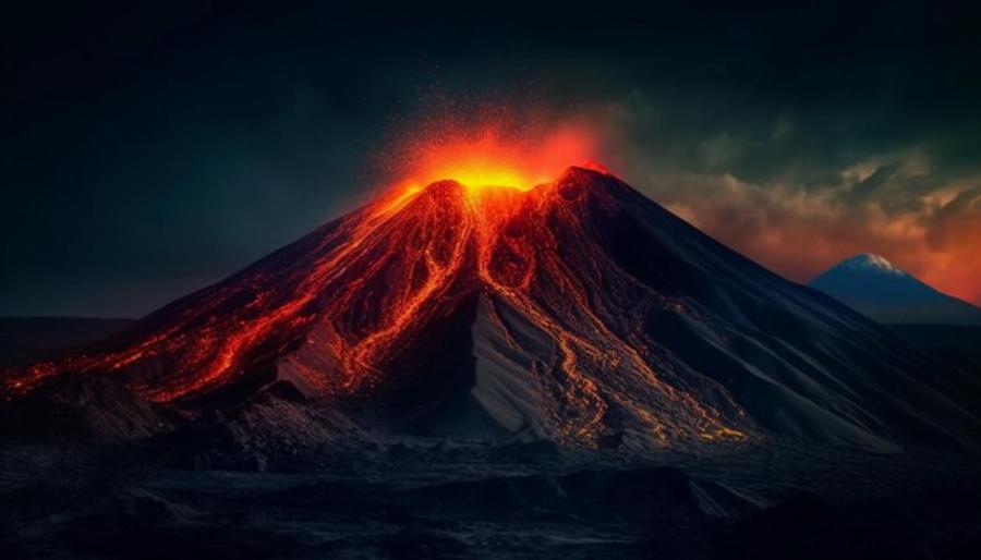 Contempler un volcan en éruption